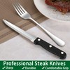 24-Piece Silverware Set with Steak Knives,Flatware Set Service for 4