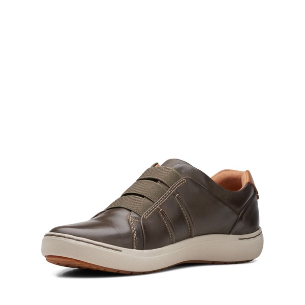 Clarks Nalle Ease - Tenis para Mujer, Oliva Oscuro, 7