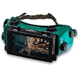 Chtte, NC - EAGLE EYES, HAMMERHEAD, OWL Welding Goggles [ANTI-FOGGING ANTI-SCRATCH] ANSI Tested OSHA - Colour: Hammerhead| Green| Shade#5