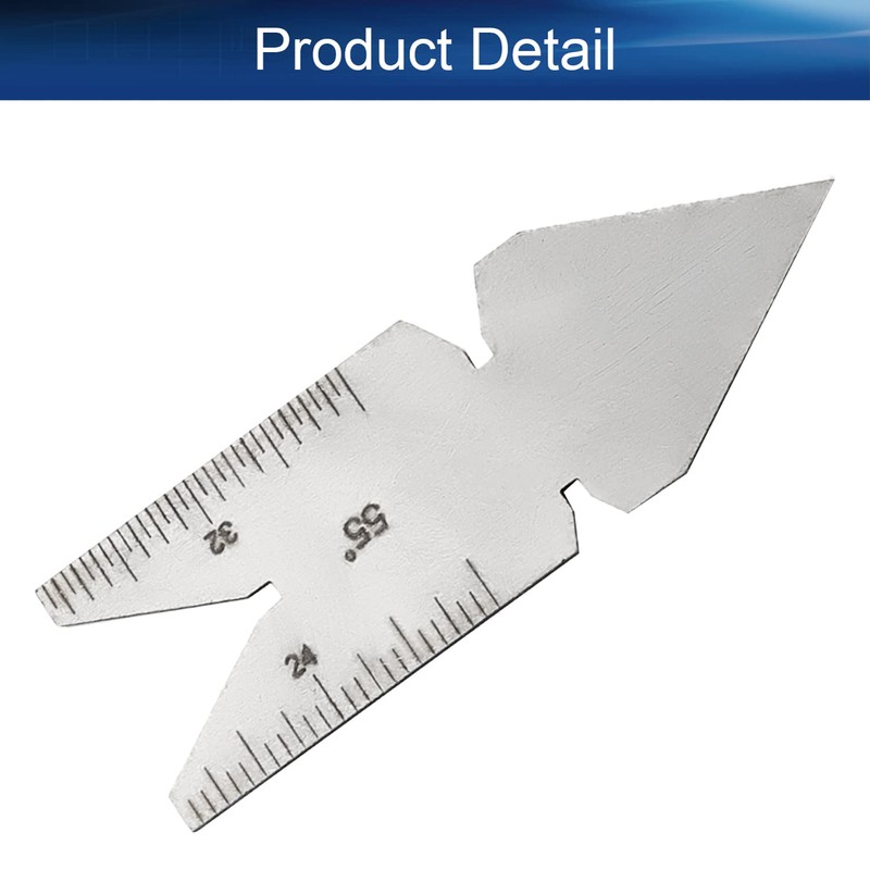 Bettomshin Center Gage 55 Degree Thread Cutting Angle Gage Stainless