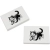 2 x 45mm 'Playful Cat' Erasers/Rubbers (ER00042723)