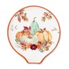 2 Pcs 4.7 Inch Fall Thanksgiving Ceramic Spoon Rest Autumn