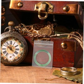 IWOWHERO Portable Ring Storage Pouches 100 Pack PVC Jewelry Bags for Organizing Earrings