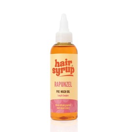 Hair Syrup Hair Syrup | Rapunzel Pre-Wash Hair Oil | Infused with Pink Grapefruit, Sweet Almond & Cherry | Revitalise Your Scalp & Mind | Vegan | 100% Natural | 100ml