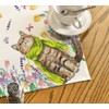 Artoid Mode Flowers Tulips Lavender Cat Spring Table Linen, Kitchen