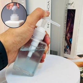 Transparent Large Refill Dispenser Bottle for Shampoo & Lotion 280ml (Large) 6ea