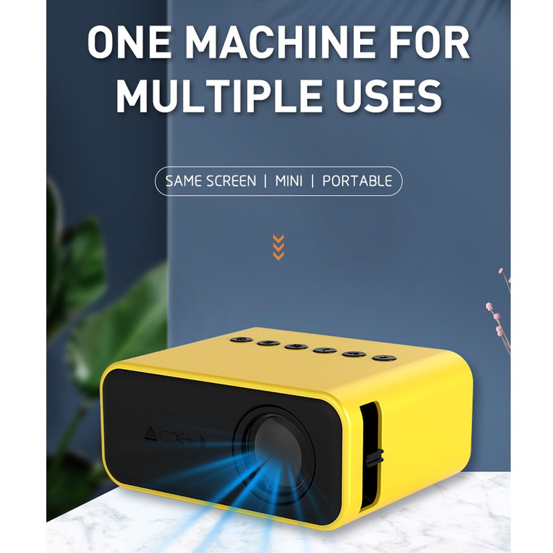 Mini Projector Multifunction HD 1080P WiFi Wireless Wired Screen Projection