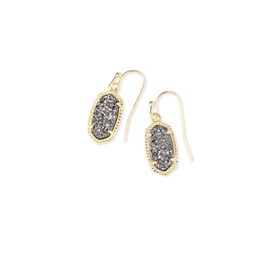 Kendra Scott Lee Drop Earrings for Women, Fashion Jewelry, Gold-Plated, Platinum Drusy