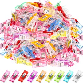 Beeveer 400 Piezas Clips de Costura Pinzas de Acolchado Mini Clips de Costura Multiusos Clips de Plástico de Varios Colores para Coser para Tela Manualidades