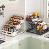 Growsun 3 Tier Adjustable Spice Rack Bottom Suction Cup Spice