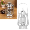 Oil Lamp Retro Appearance Iron Art Silver Kerosene Lamp with