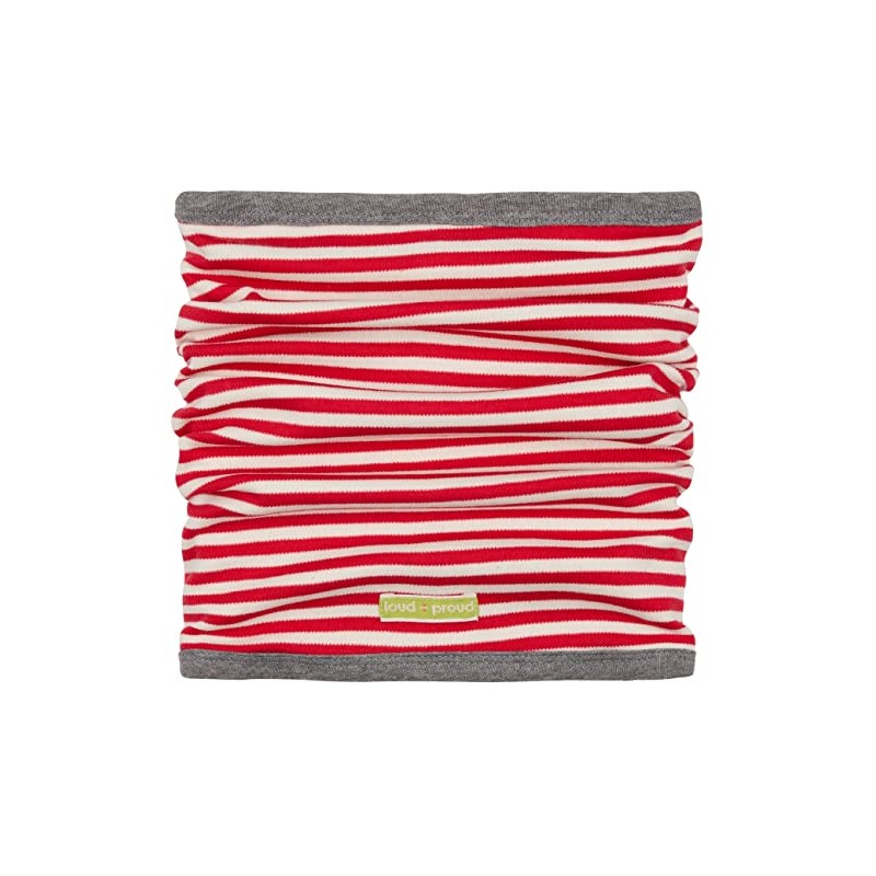 loud + proud Unisex Children's Reversible GOTS Certified Tube Scarf,
