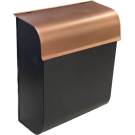 NACH Mailboxes for Outside Wall Mount, 12 x 4.5 x 10 inch, Black Mailbox for Door, Waterproof Mailbox Wall Mount - The Dominion Mailbox