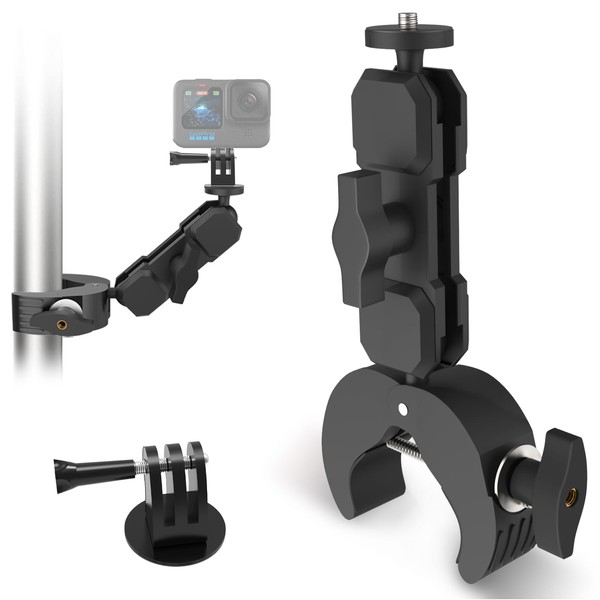 Upgrade Super Clamp with Dual Ball Head Magic Arm, Super