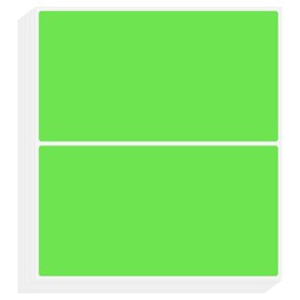 PATIKIL Printing Color Coding Labels 3 x 2 Inch, 50 Pcs Rectangular Colored Labels Sticker Moving Stickers Tags for Inkjet Laser Printer Inventory Packing Box, Fluorescent Green