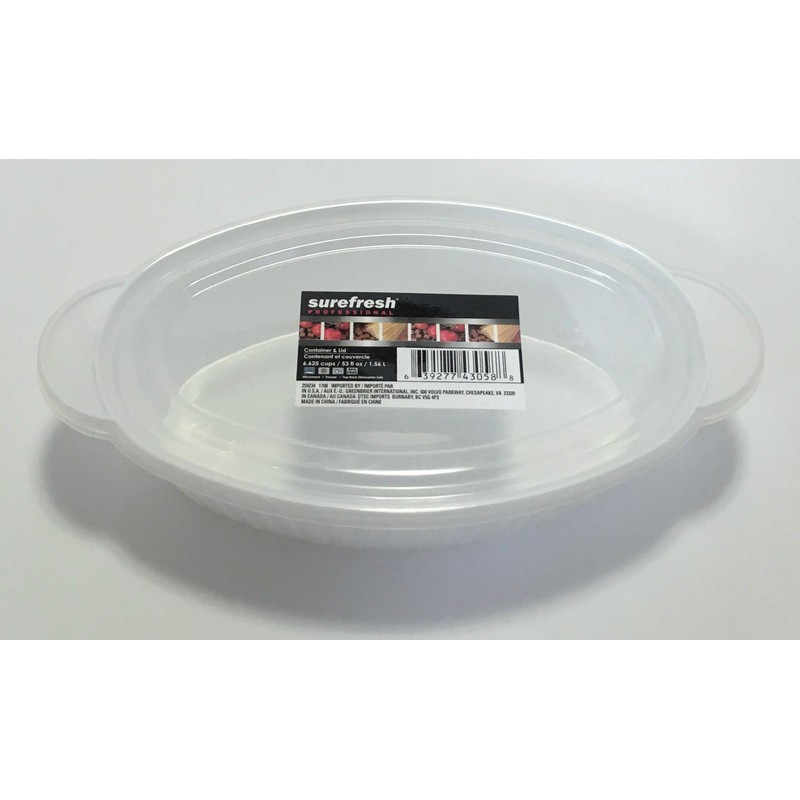 Sure Fresh Professional Oval Food Container with Lid