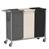 Heybly Laundry Basket, 3 x 18.5 Gal Laundry Separator Hamper