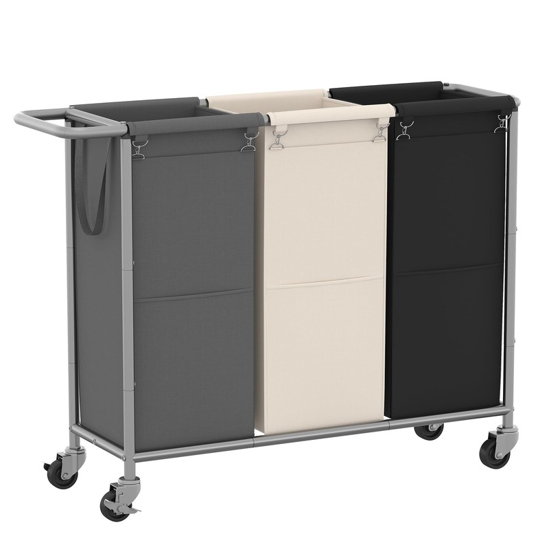 Heybly Laundry Basket, 3 x 18.5 Gal Laundry Separator Hamper
