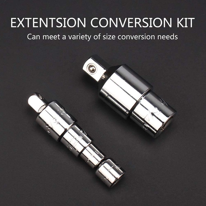 Noosverl 6 pieces adapter 1/2 to 3/4, 3/8 adapter socket,