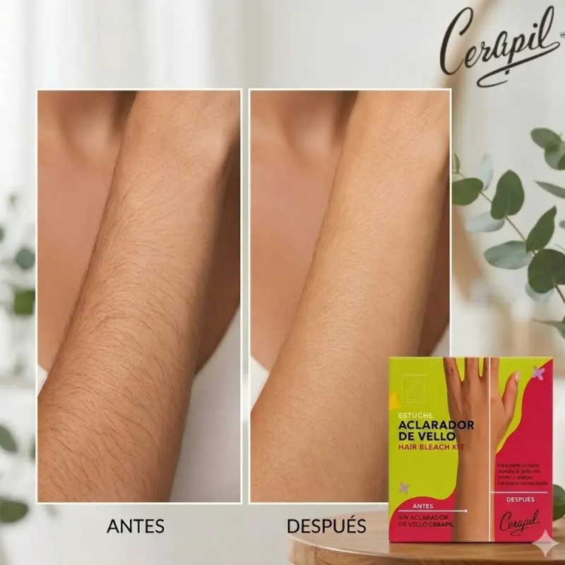 Kit Aclarador de Vello Cerapil para Cuerpo y Piel -
