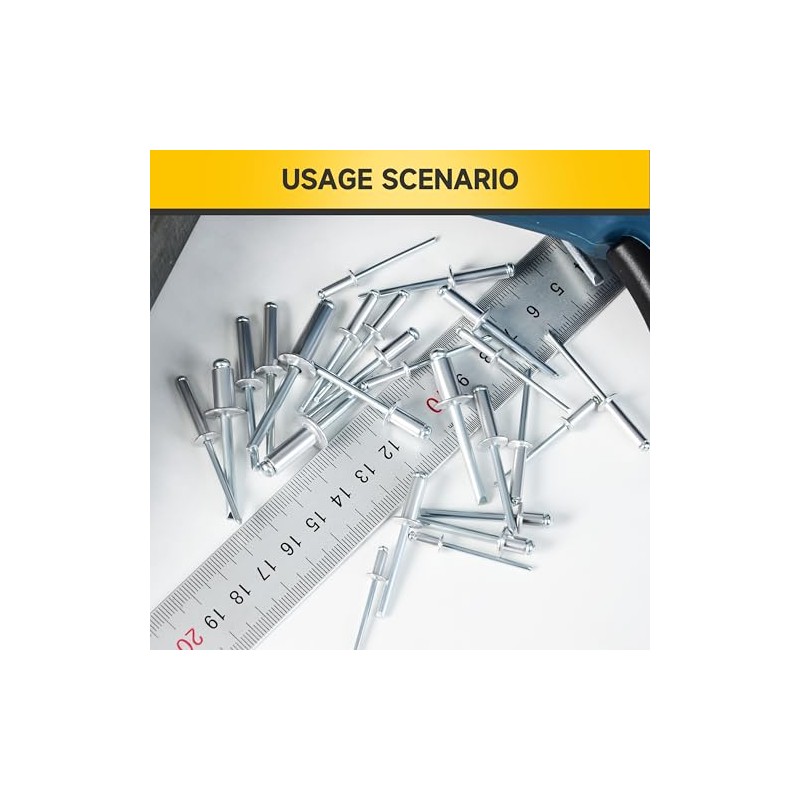 Mywish 210Pcs Aluminum Steel Blind Pro Rivets Assortment Kit, 8