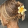 Flower Claw Clips, 4pcs Hawaiian Style,Nonslipstrong hold Big Hair Claw