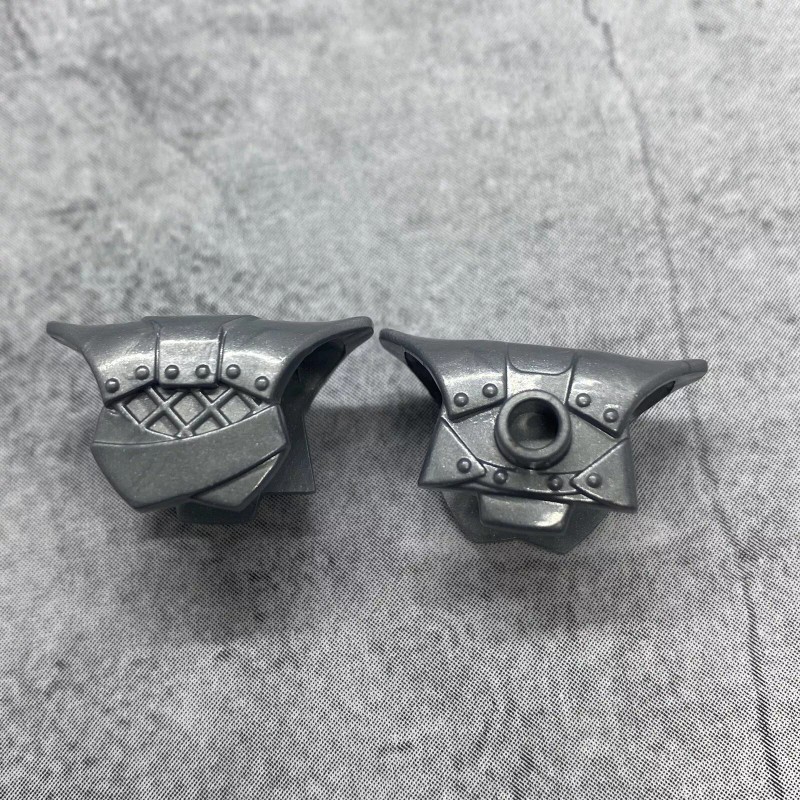 MuseBrickArts 5Pack Gray Cuirass Armor Blocks Accessories for Minifigures |