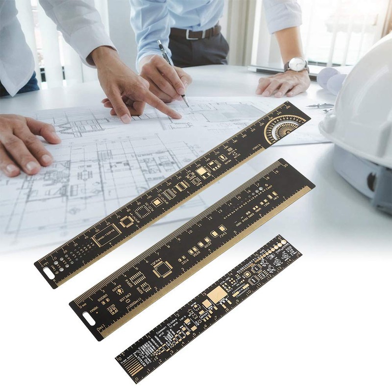 3PCS Electronic Circuit Board Gauge, Multifunctional PCB Ruler, for Electronic