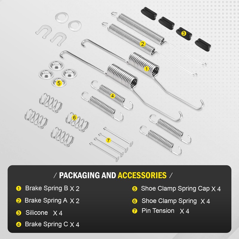 Rear Drum Brake Shoe Hardware Kit Fit for Chevy Silverado