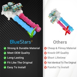 BlueStars 2025 UPGRADED 134637810 Water Inlet Valve OEM Compatible with Frigi-daire Ken-more Electrolux Crosley Washing Machine - Replaces 134637800,7134637810,AP4368791,PS2349248, 1482877