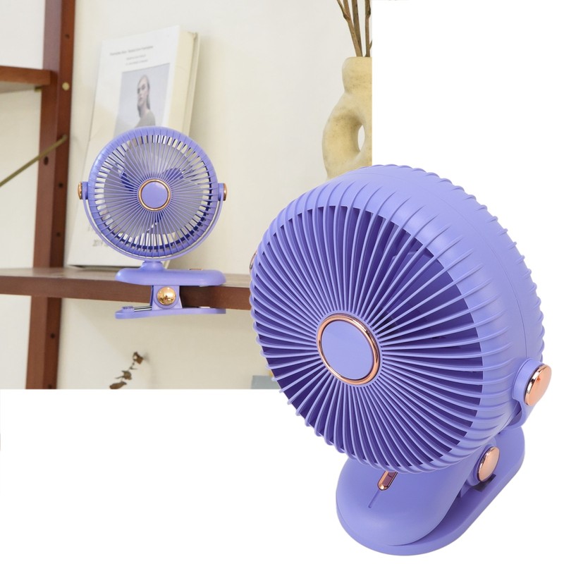 Desk Clip On Fan 3 Wind Speed Safe Design Compact