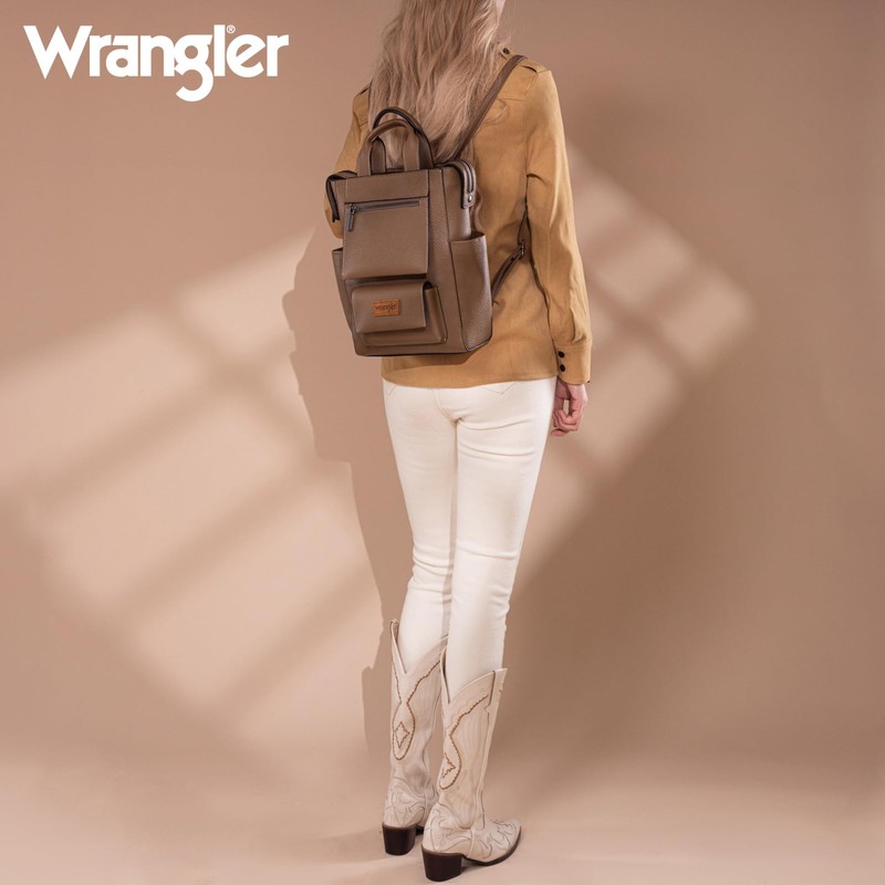 Wrangler Women Backpack Purse Convertible Backpack Vegan Leather Ladies Anti
