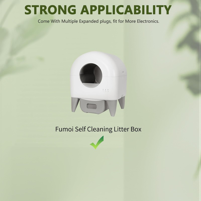 12V Charger for Fumoi Self Cleaning Litter Box Compatible with