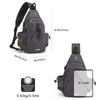 G4Free Sling Chest Bag Shoulder Backpack Crossbody Waterproof Canvas Daypack