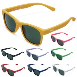 ITOOTI Classic Children's Sunglasses for Boys and Girls, Kids Sunglasses from 0 to 12 Years in 3 Sizes, Colourful Sunglasses, Lightweight, 100% UV400 Protection, Includes Case and Polycarbonate
