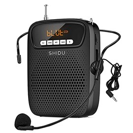 Mini amplificador de voz portátil con cable para micrófono, juego de altavoces para profesores de 15 W, micrófono personal ligero, recargable, para aula, guías turísticos, instructores y presentación