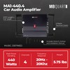 MB Quart 440 Watt 4 Channel Car Audio Amplifier, Digital