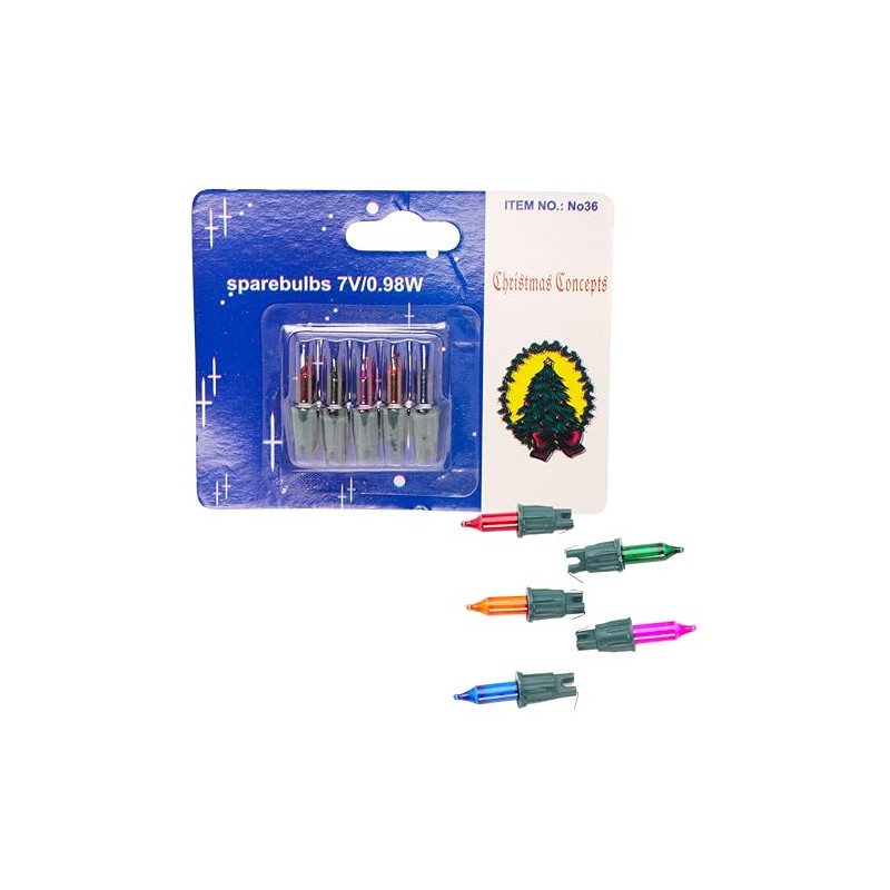 4 Multi Push in Spare Bulbs 7v 0.98w 0.14a