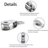 2 Sets 304 Stainless Steel Pulley Block Silver Pulley Roller