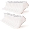 EnerWear-Coolmax 24Pack Women's Cotton Low Cut No Show Ankle Socks