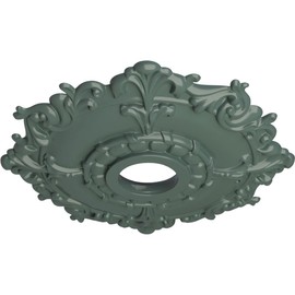 Ekena Millwork CM18RLCBF Riley Ceiling Medallion, 18"OD x 3 1/2"ID x 1 1/2"P, Cloud Burst