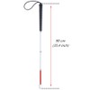 Folding White Cane, Aluminum Mobility Cane for Vision Impaired and