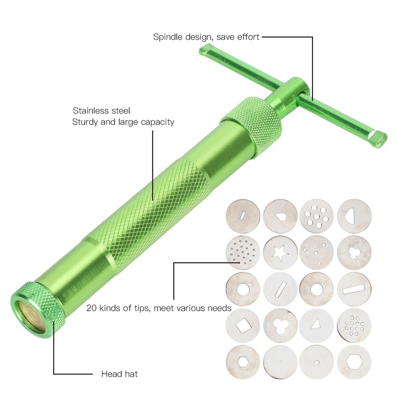 Clay Extruder Rotary Crowded Clay Mud Gun Stainless Steel Squeezer