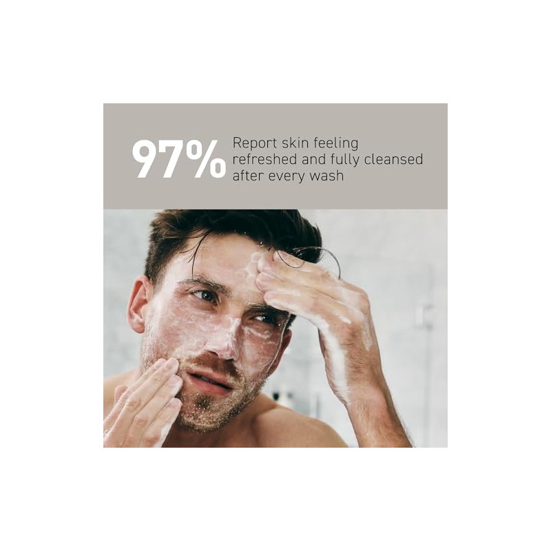 Brickell Men's Purifying Charcoal Face Wash for Men, Natural and