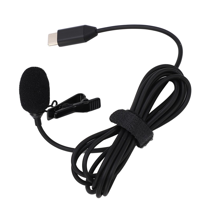 Lapel Microphone Anti Interference Omnidirectional Clip On Lavalier Microphone for