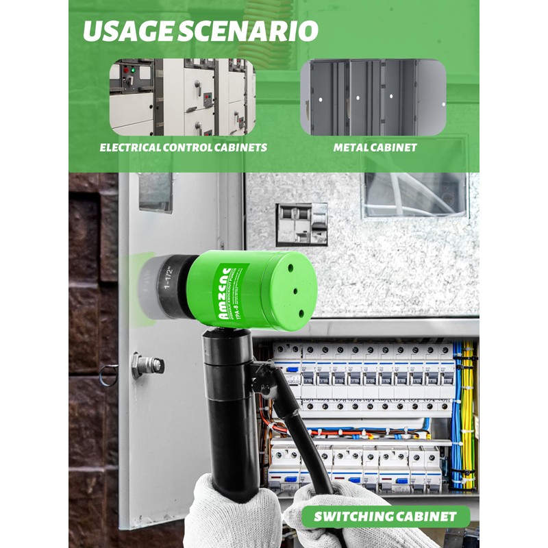 AMZCNC Hydraulic Knockout Hole Punch Driver Kit 1/2 to 2