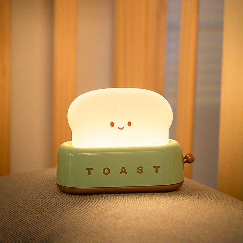 LED Bread Emotion Machine Night Light Eye Protection Portable Imitation