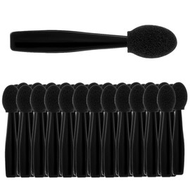 Neuorge 50pcs Disposable Eyeshadow Applicator Brush, Sponge Brushes with Box for Women Girls(1.85inch, Black)