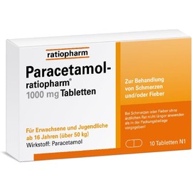 Paracetamol-ratiopharm 1000 mg Tablets, Pack of 10 Tablets
