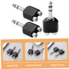 Kisangel 3pcs RCA to Audio Adapter Y Splitter Converter for